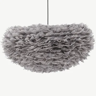 Nicola X-Large hallide kunstsulgede ja põhjamaise disainiga rippvalgusti, 75 cm - 17071-001
