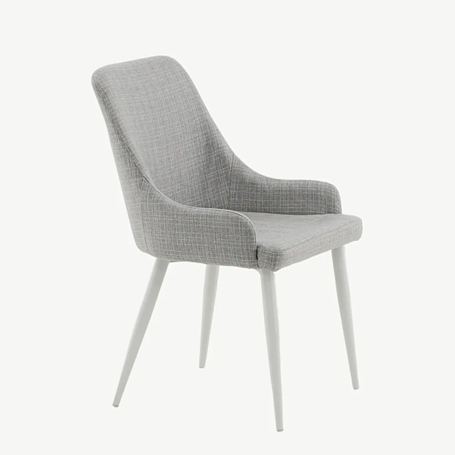 Helehall polsterdatud söögitool Plaza valgete terasjalgadega, 17700-005 – 3