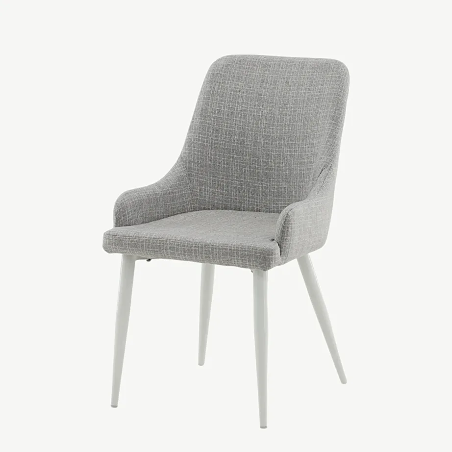 Helehall polsterdatud söögitool Plaza valgete terasjalgadega, 17700-005 – 5