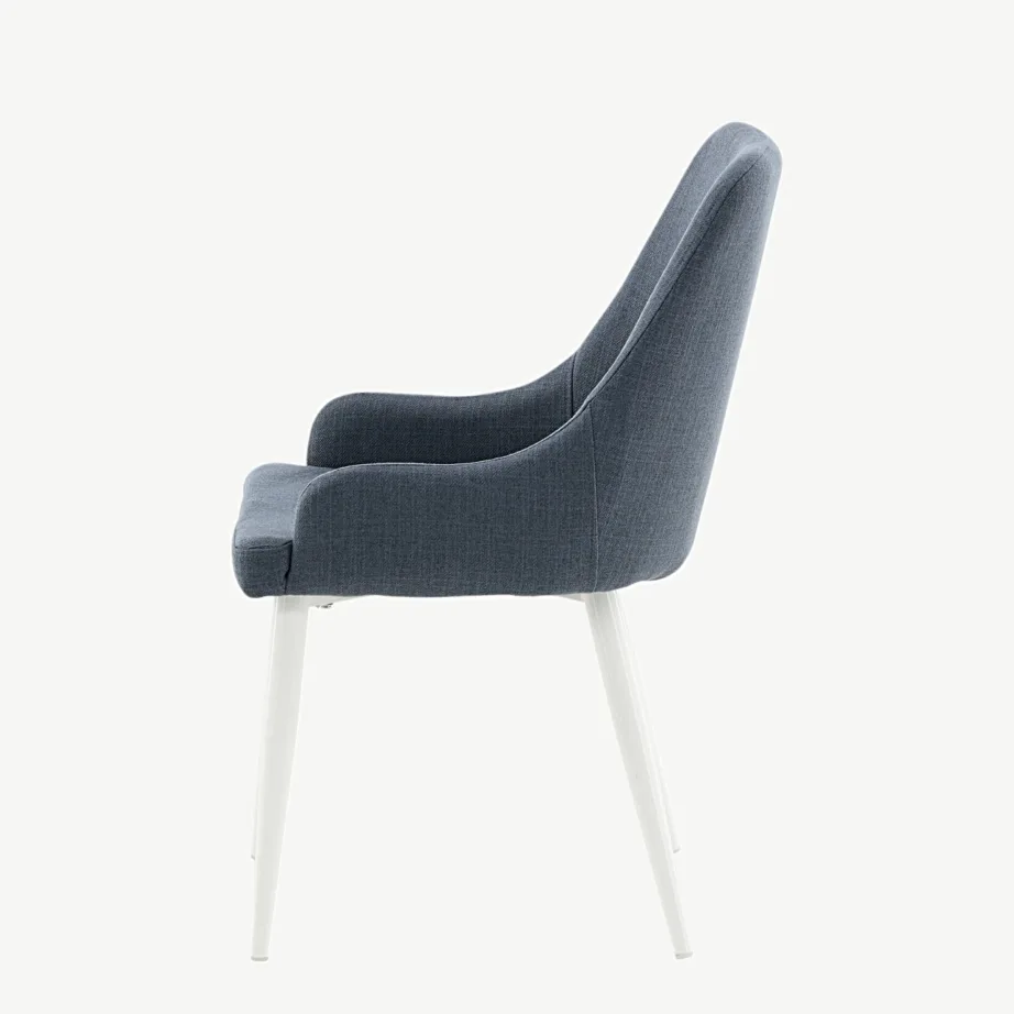 Plaza sinine söögitool valgete metalljalgadega, 17700-077 – 6