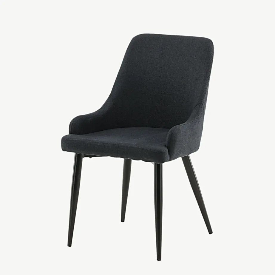 Must polsterdatud söögitool Plaza terasjalgadel (Venture Home), 17700-808 – 5