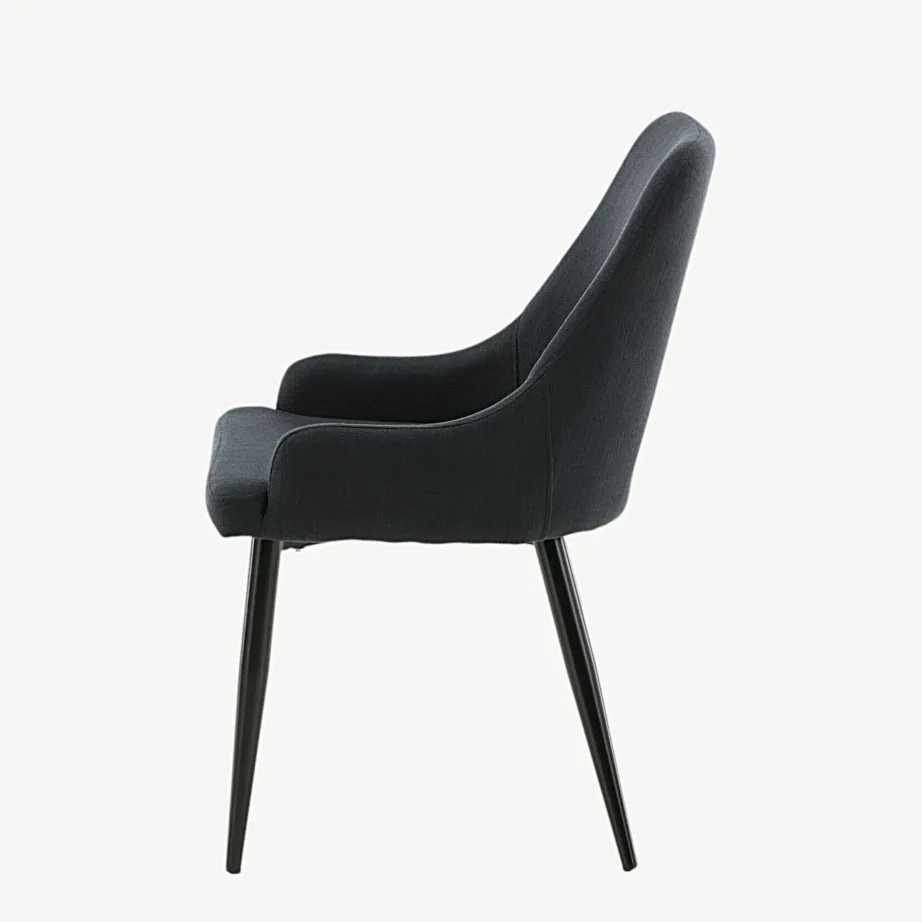 Must polsterdatud söögitool Plaza terasjalgadel (Venture Home), 17700-808 – 7