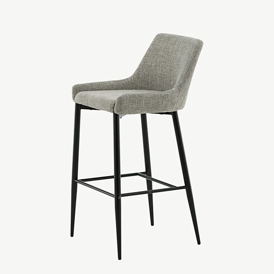 Beežist kangast Plaza baaritool mustade terasjalgadega, 17704-840 – 6