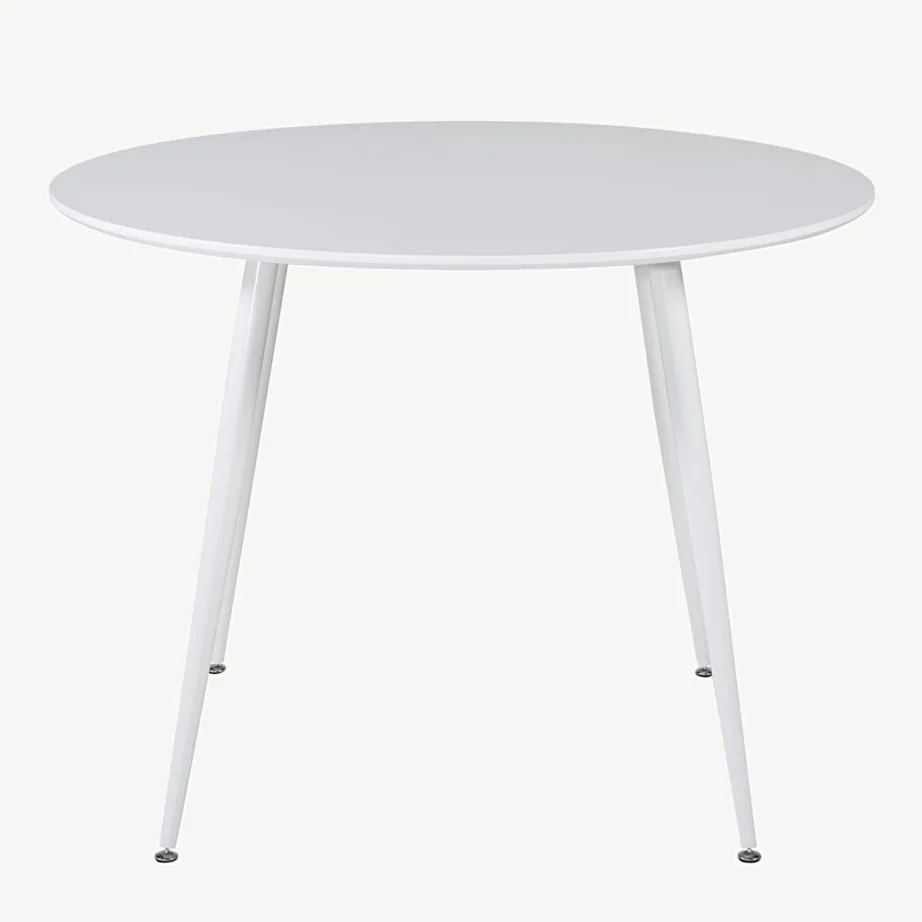 Valge ümmargune söögilaud Plaza, ø100 cm (MDF), 17940-300 – 2