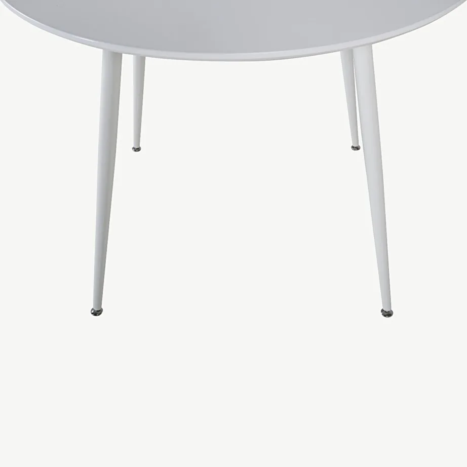 Valge ümmargune söögilaud Plaza, ø100 cm (MDF), 17940-300 – 4