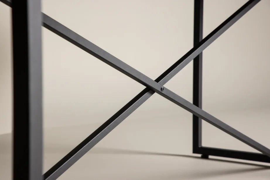 Ristkülikukujuline tiigipuidust söögilaud Padang mustade terasjalgadega, 250×100 cm, 18008-680 – 7