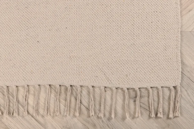 Beež käsitsi kootud puuvillavaip Panipat, 200 × 300 cm, narmastega - 18025-330