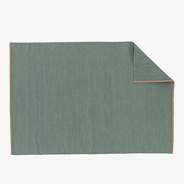 Oliivroheline villavaip Jaipur – tiheda koega (170 × 240 cm) - 18026-334