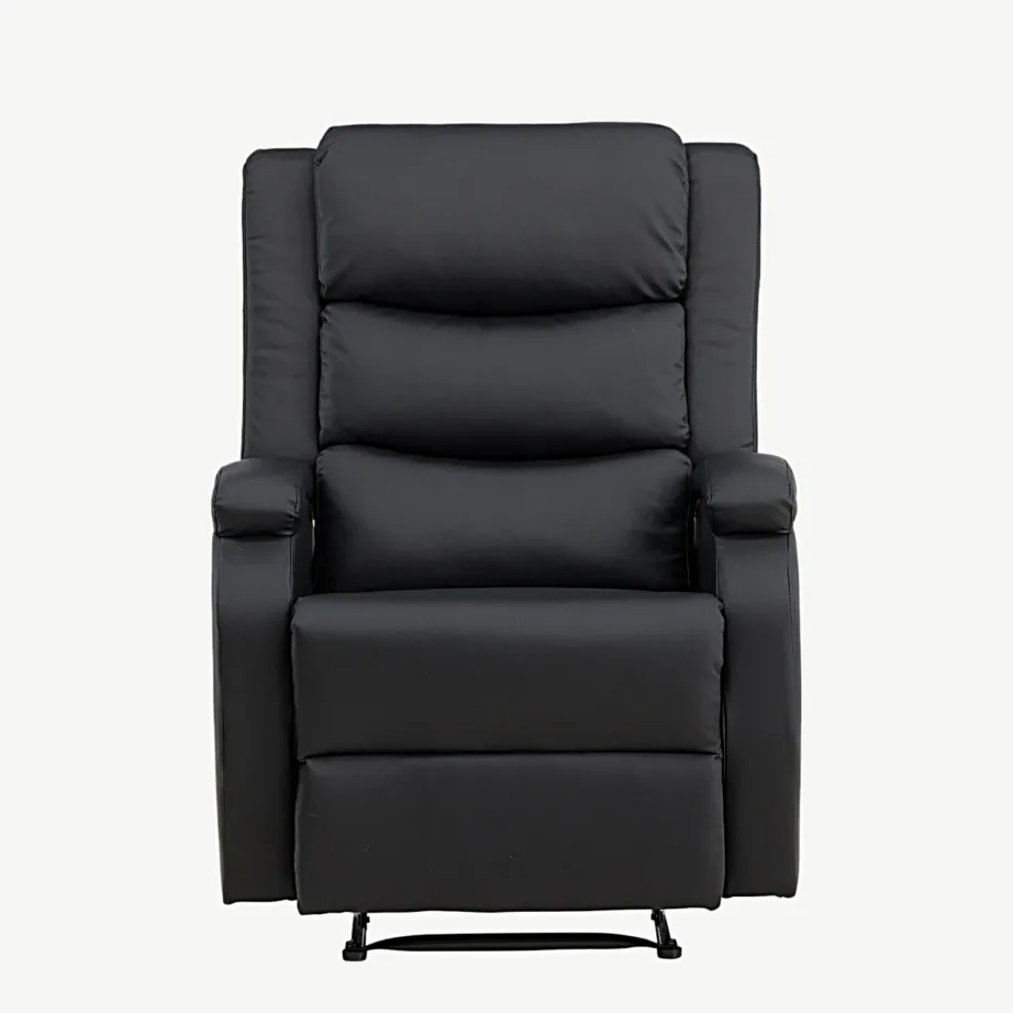 Reguleeritava seljatoe ja jalatoega must lamamistool Bengt, PU-kunstnahk, 18031-788 – 7