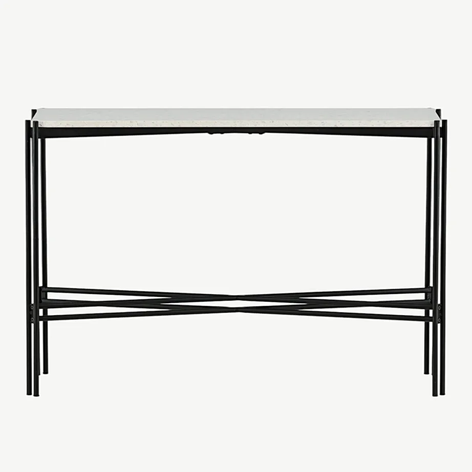 Abilaud Razzia valgest terrazzo’st mustadel terasjalgadel, 110×30×75 cm, 18036-680 – 4