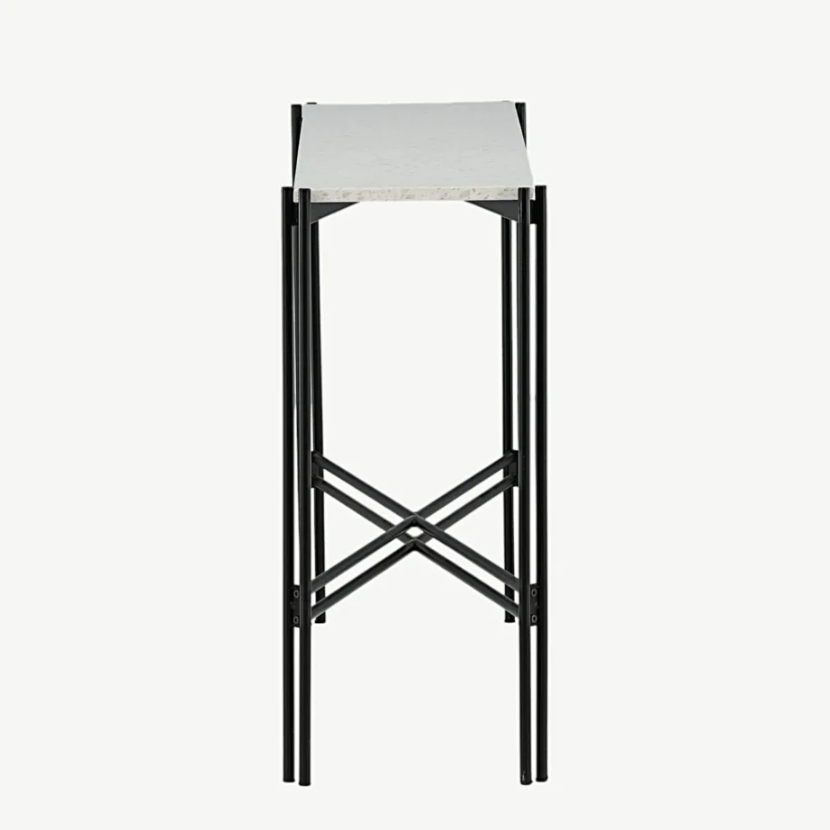 Abilaud Razzia valgest terrazzo’st mustadel terasjalgadel, 110×30×75 cm, 18036-680 – 7