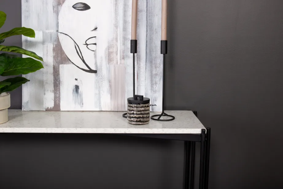 Abilaud Razzia valgest terrazzo’st mustadel terasjalgadel, 110×30×75 cm, 18036-680 – 12