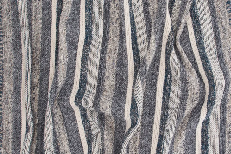 Villane triibuline vaip Agra sinise-halli mustriga, 170 × 240 cm - 18039-337