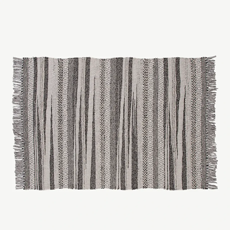 Lamedalt kootud tumehall-valge villavaip Alwar, 200×300 cm, 18042-385 – 2