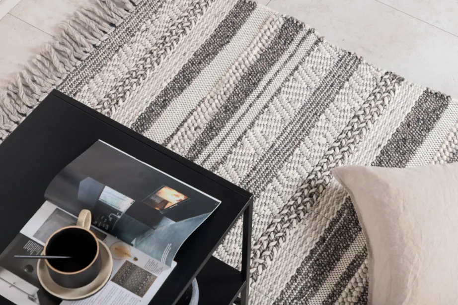 Lamedalt kootud tumehall-valge villavaip Alwar, 200×300 cm, 18042-385 – 4