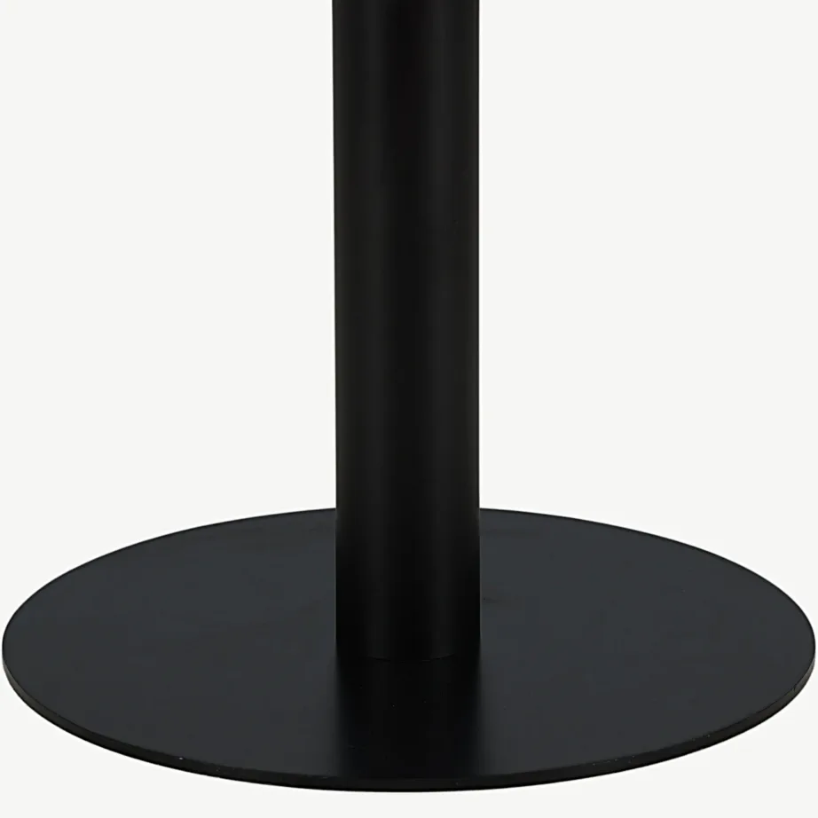 Razzia ümmargune söögilaud hallist terazzost ja mustast terasest, ø106 cm, 18042-685 – 5