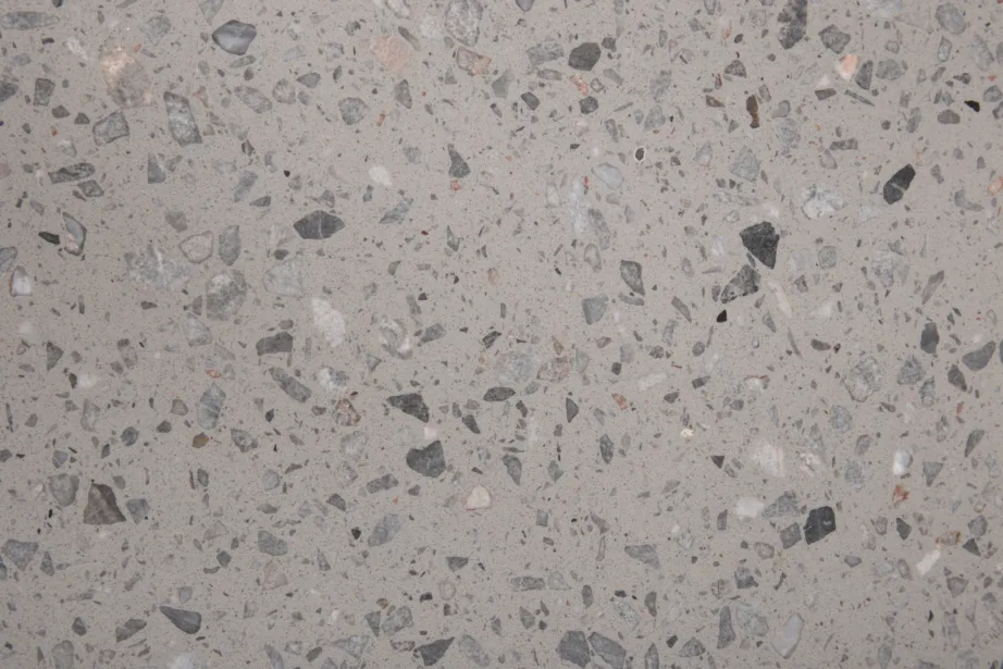 Razzia ümmargune söögilaud hallist terazzost ja mustast terasest, ø106 cm, 18042-685 – 11