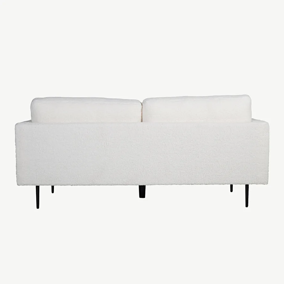 3-kohaline valge bukleekangaga diivan Boom, mustad terasjalad, 18045-000 – 3