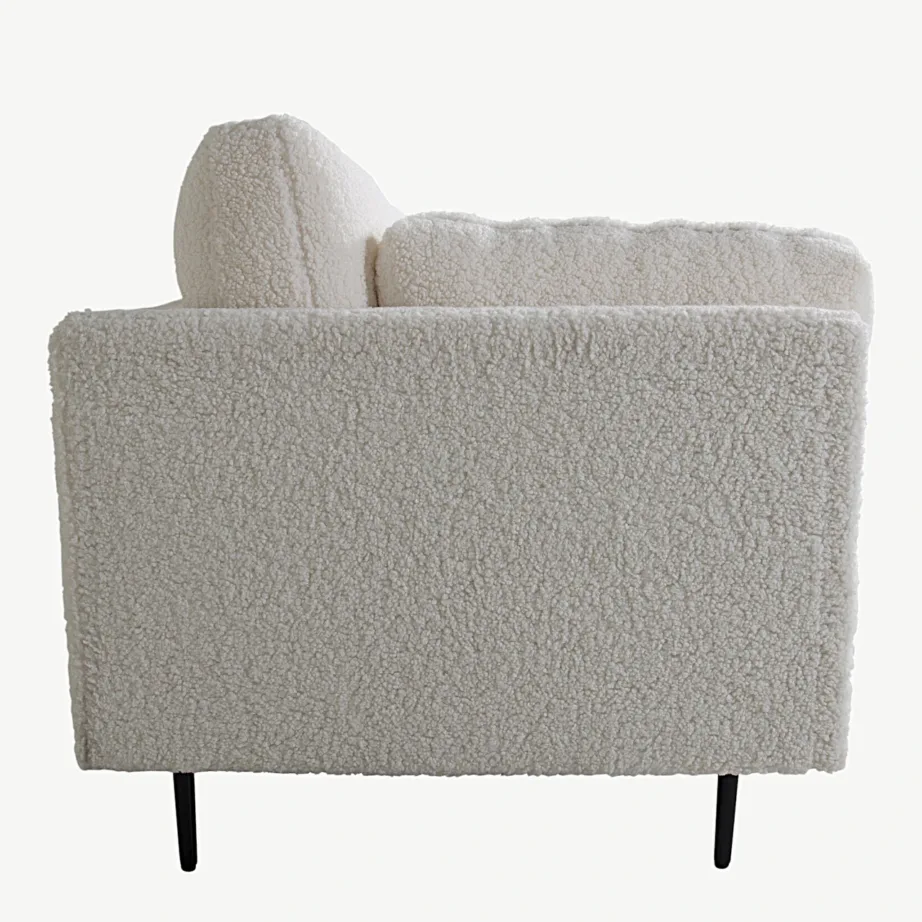 3-kohaline valge bukleekangaga diivan Boom, mustad terasjalad, 18045-000 – 4