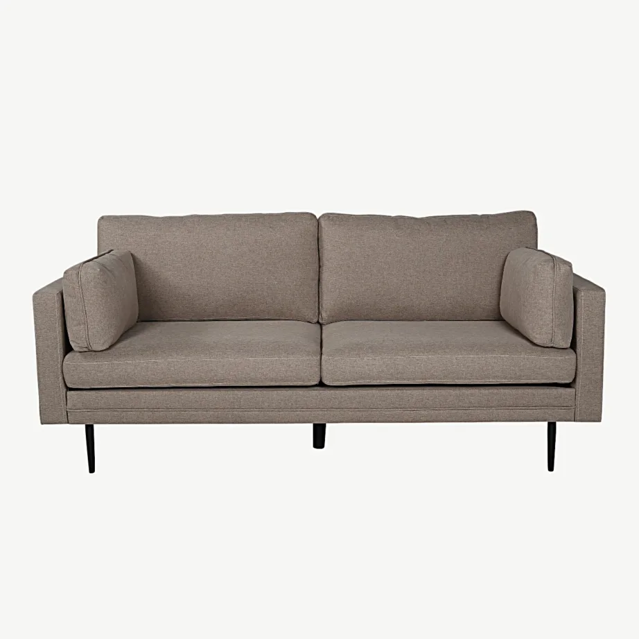 Boomi 3-kohaline diivan (pruun polüester, mustad metalljalad), 18045-657 – 2