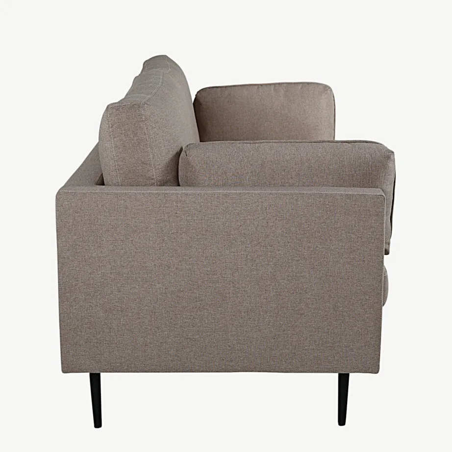 Boomi 3-kohaline diivan (pruun polüester, mustad metalljalad), 18045-657 – 3