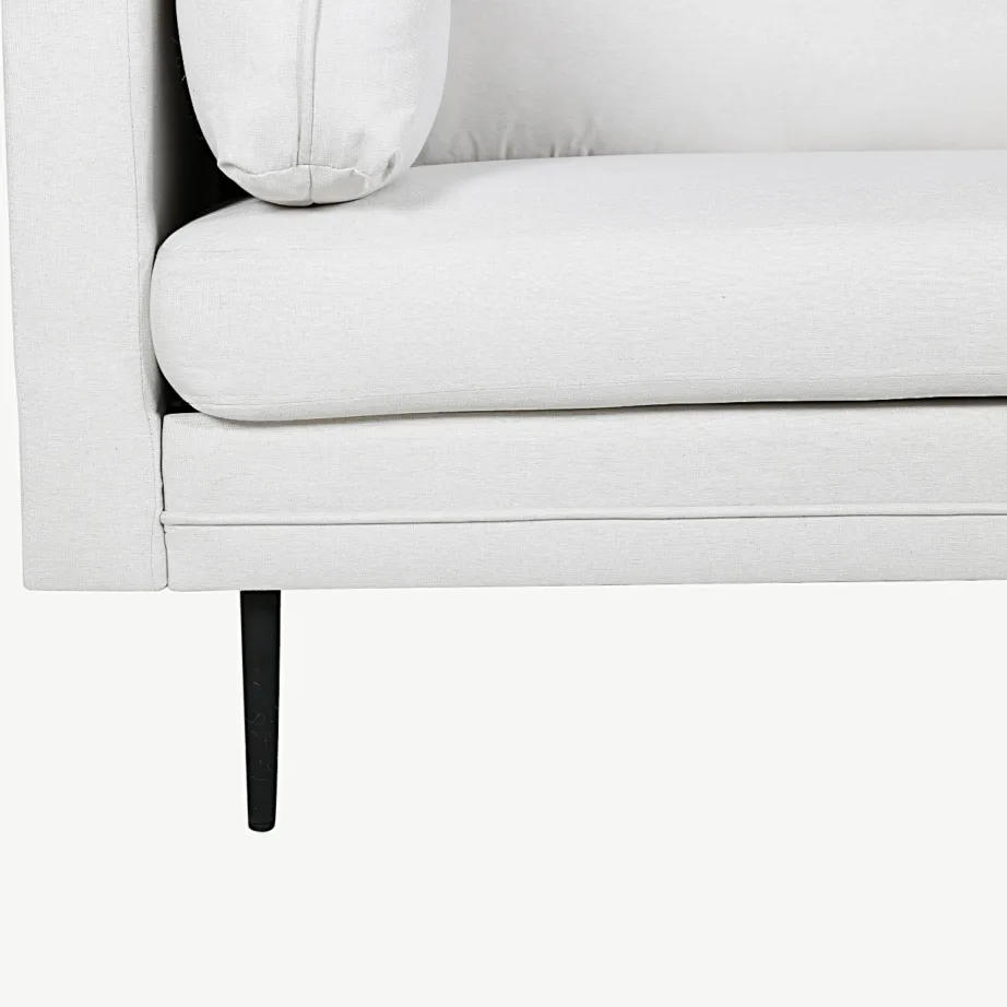 3-kohaline helebeež diivan Boom mustade metalljalgadega (polüester), 18045-660 – 3