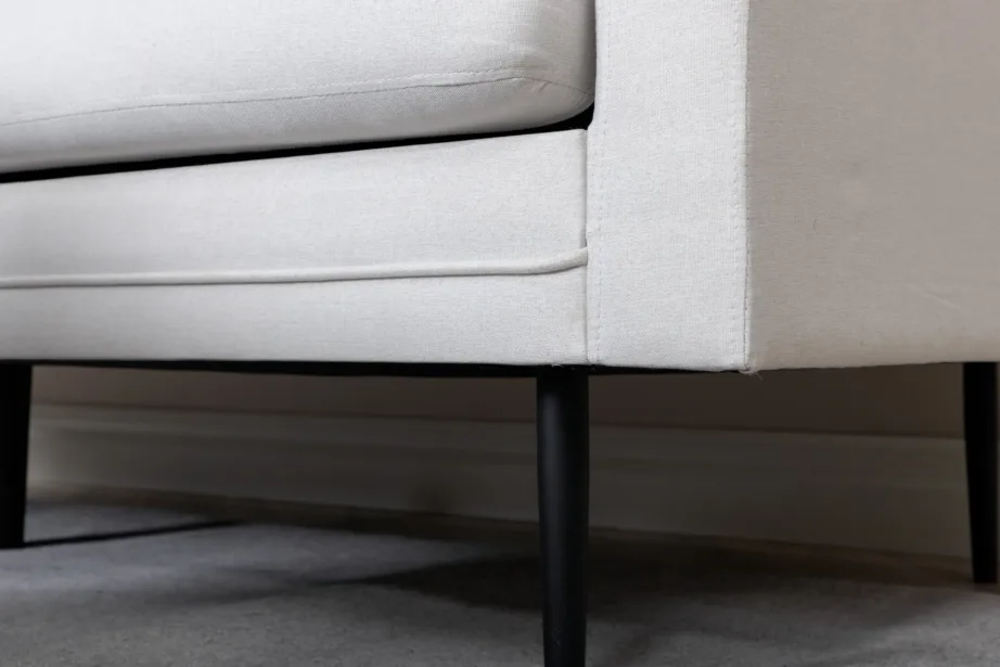 3-kohaline helebeež diivan Boom mustade metalljalgadega (polüester), 18045-660 – 15