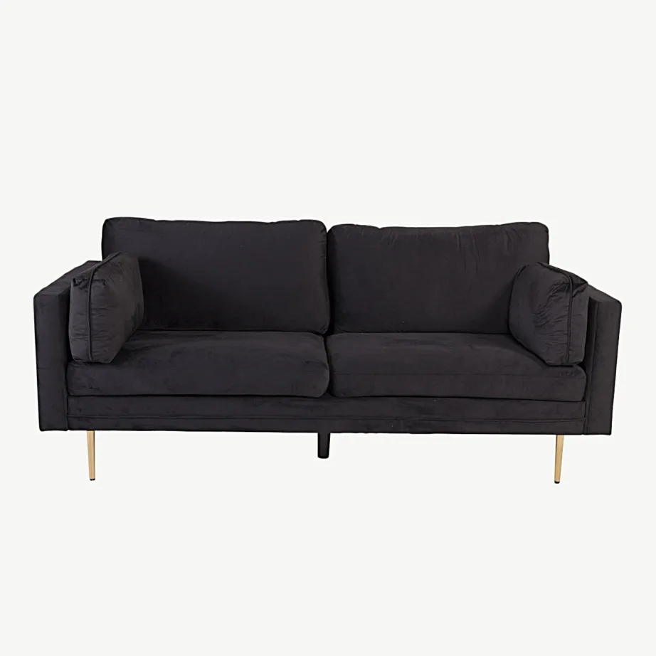 Kolmekohaline must sametdiivan Boom kuldsete jalgadega, 18045-888 – 4