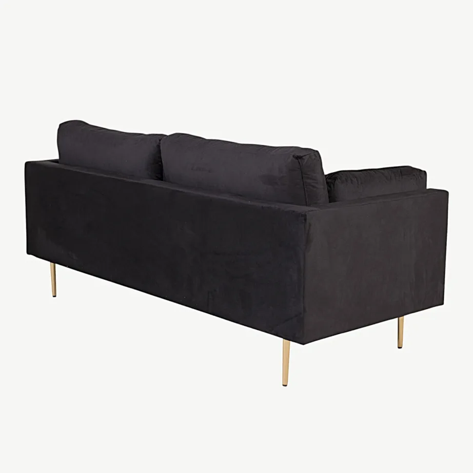 Kolmekohaline must sametdiivan Boom kuldsete jalgadega, 18045-888 – 5