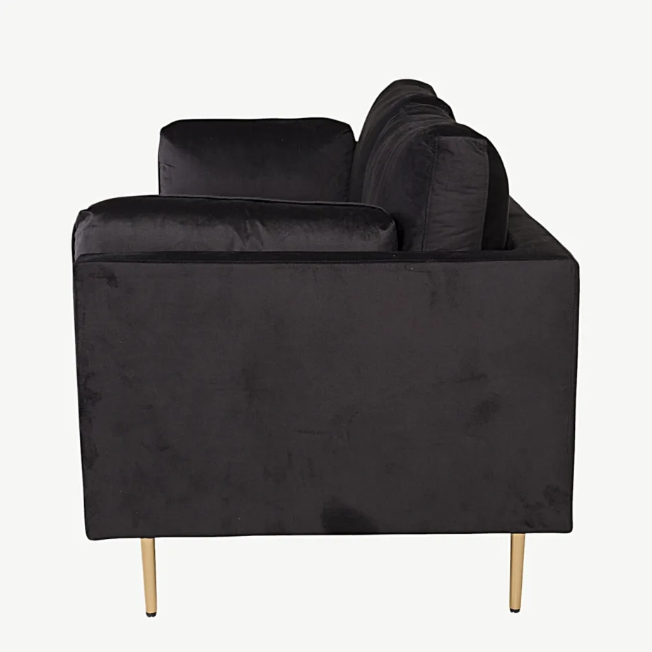 Kolmekohaline must sametdiivan Boom kuldsete jalgadega, 18045-888 – 7