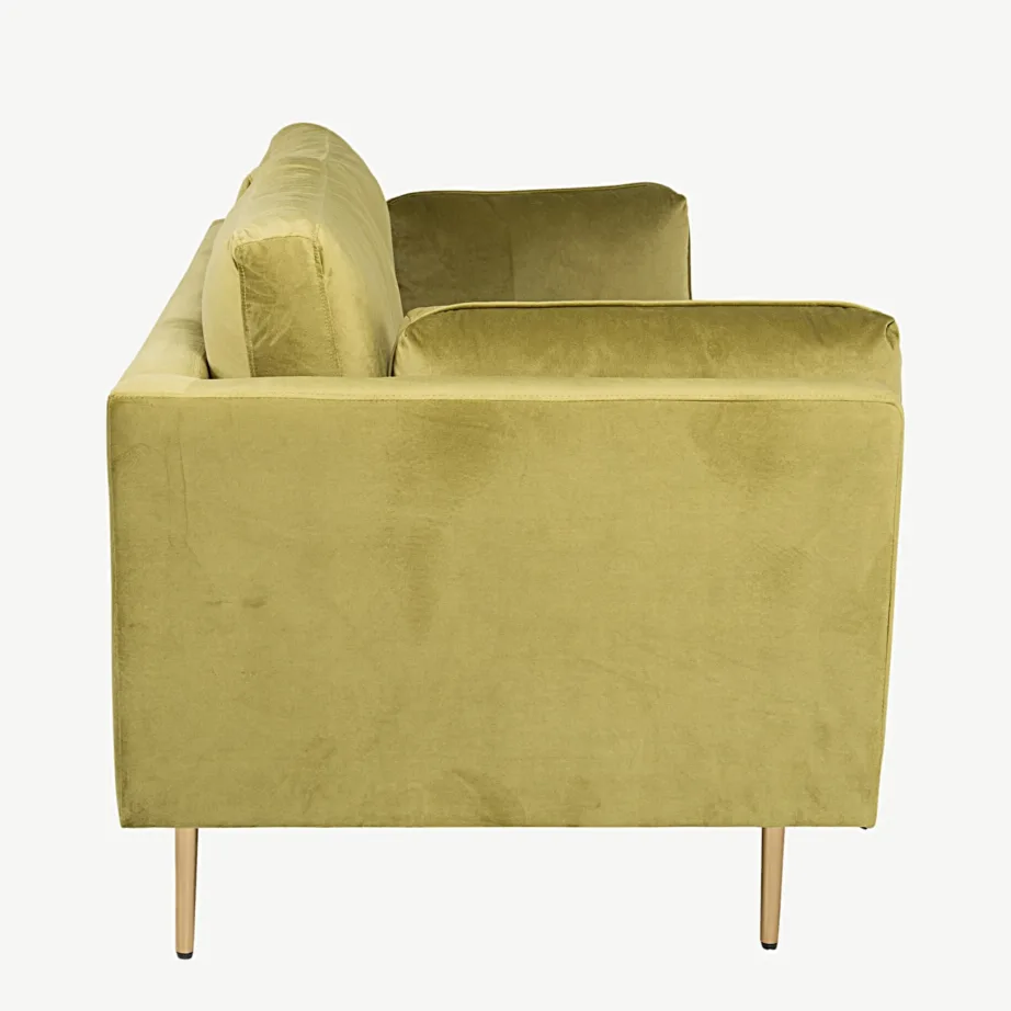 Kolmekohaline roheline sametdiivan Boom kuldsete metalljalgadega, 18045-894 – 5