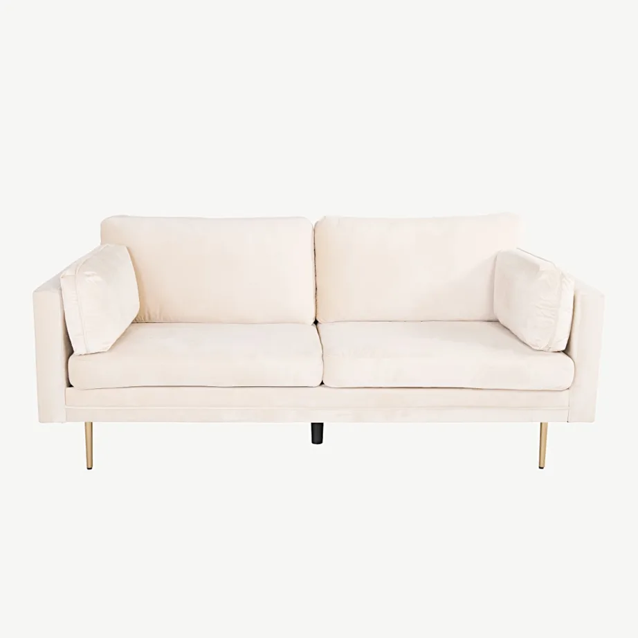 Beež sametdiivan Boom, 3-kohaline, kuldsete metalljalgadega, 18045-980 – 4