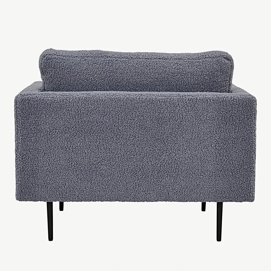 Tumehalli bukleepolstriga tugitool Boom mustadel metalljalgadel, 18046-005 – 3