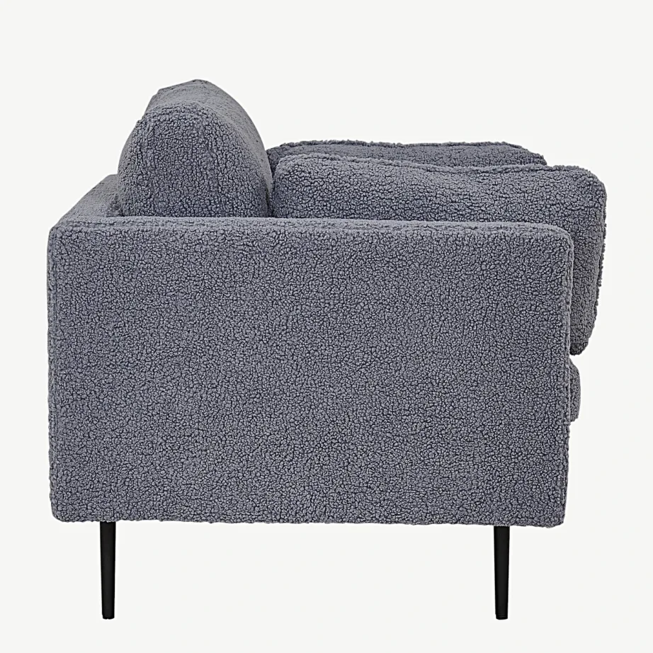 Tumehalli bukleepolstriga tugitool Boom mustadel metalljalgadel, 18046-005 – 4