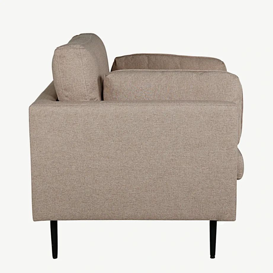 Beežist kangast tugitool Boom mustade terasjalgadega, 18046-657 – 3