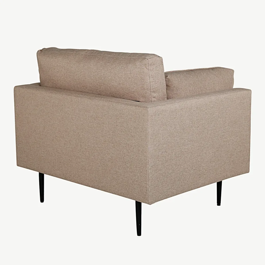 Beežist kangast tugitool Boom mustade terasjalgadega, 18046-657 – 4