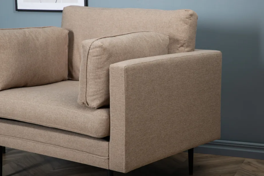 Beežist kangast tugitool Boom mustade terasjalgadega, 18046-657 – 8