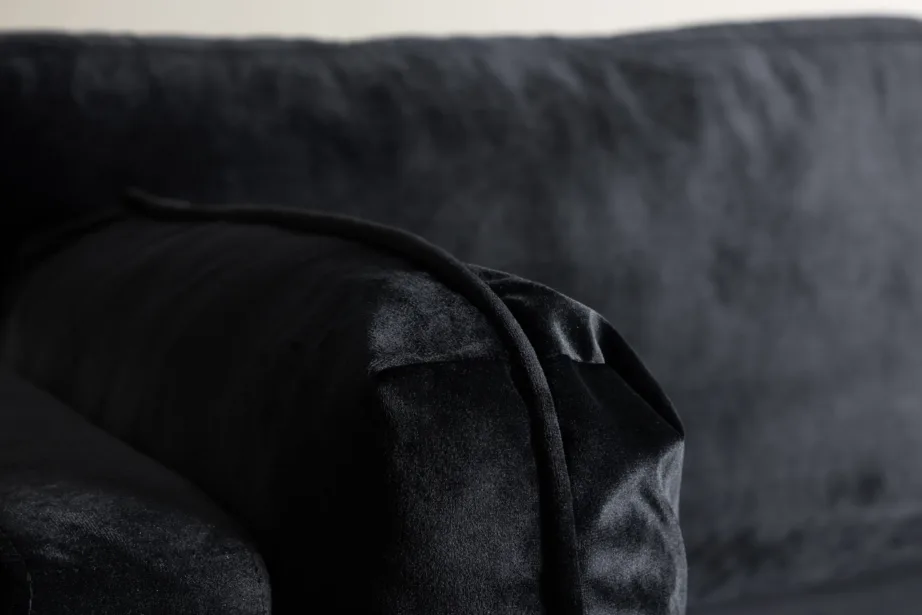 Mustast sametist tugitool Boom kuldsete terasjalgadega, 18046-888 – 11