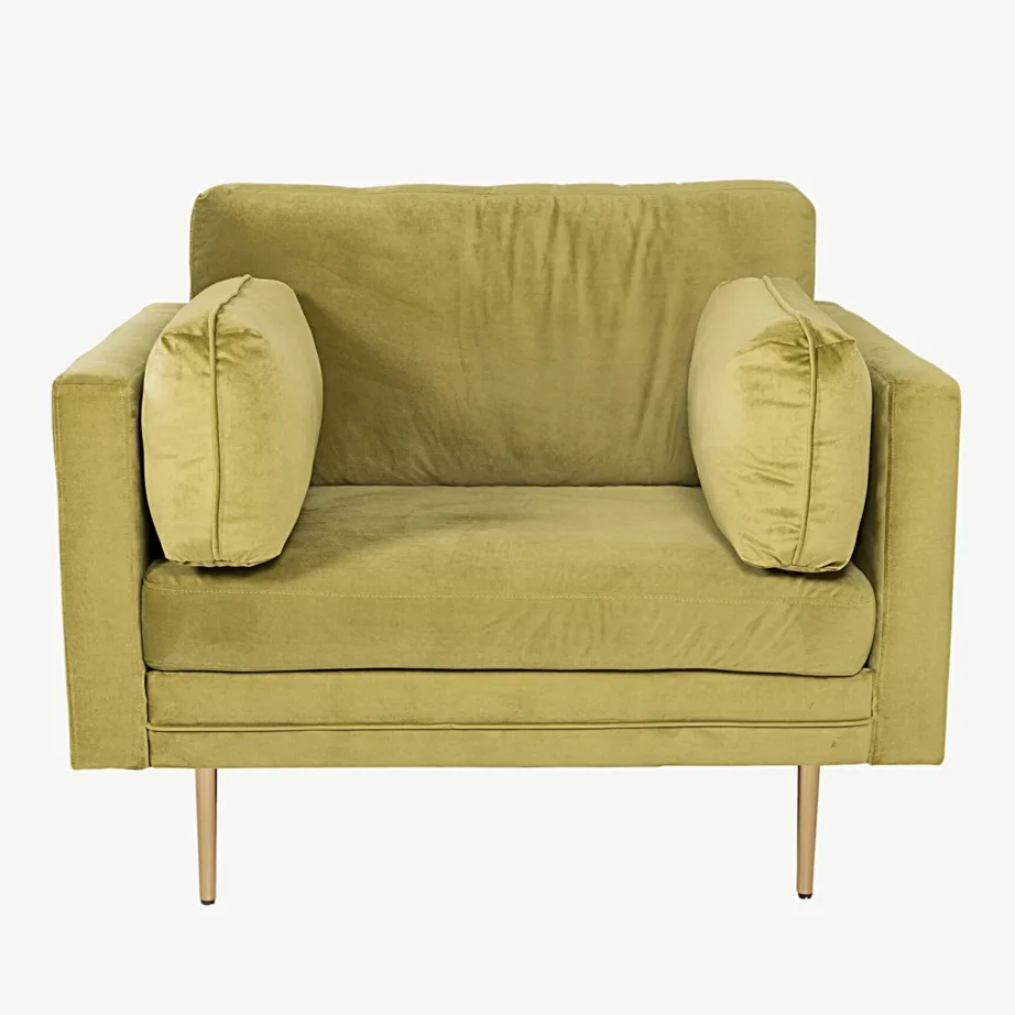 Heleroheline sametist tugitool Boom kuldsete jalgadega, 18046-894 – 4