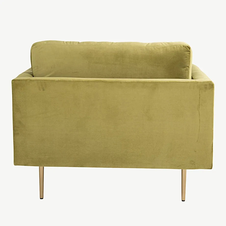 Heleroheline sametist tugitool Boom kuldsete jalgadega, 18046-894 – 5