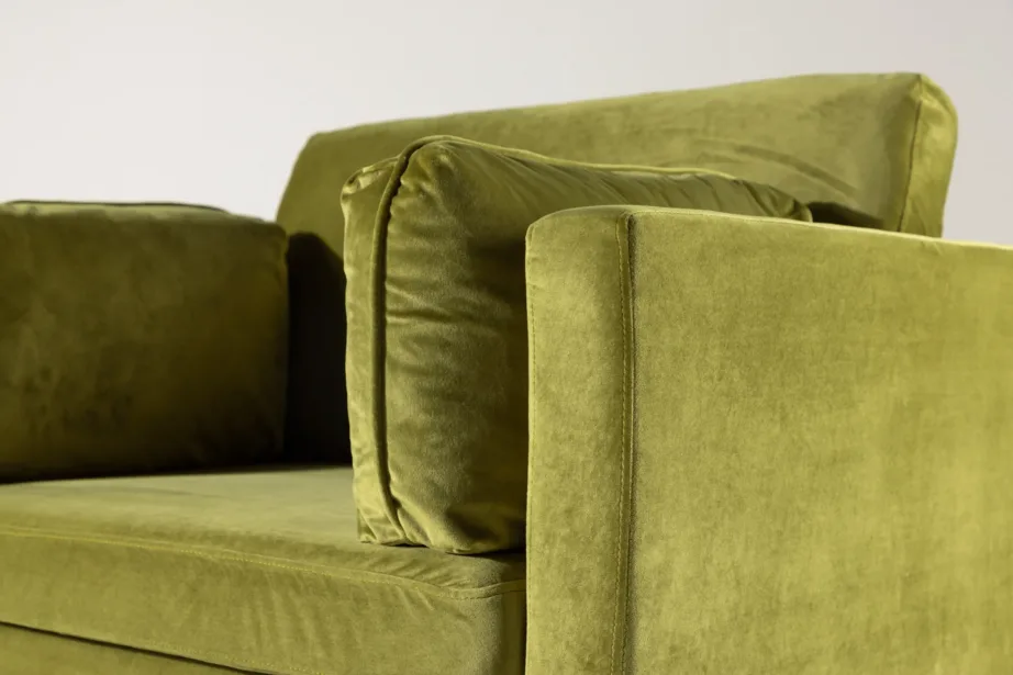 Heleroheline sametist tugitool Boom kuldsete jalgadega, 18046-894 – 10