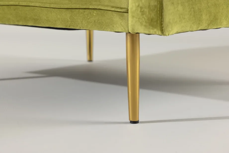 Heleroheline sametist tugitool Boom kuldsete jalgadega, 18046-894 – 11