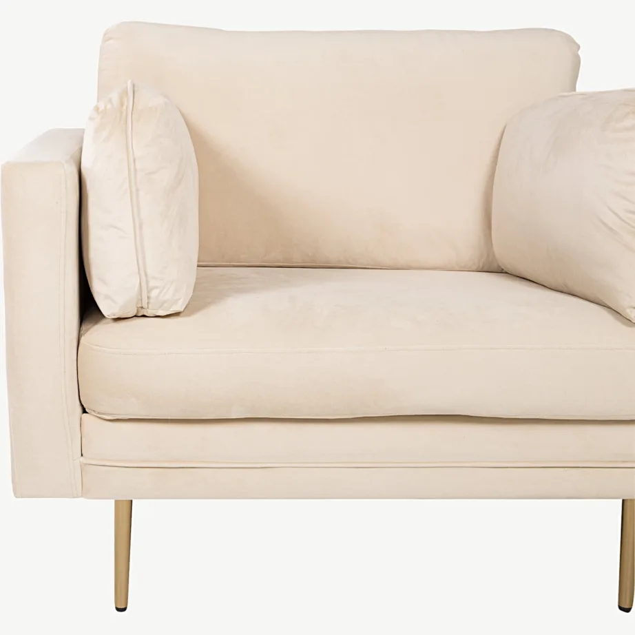 Helebeežist sametist tugitool kuldsete jalgadega, Boom sari, 18046-980 – 5