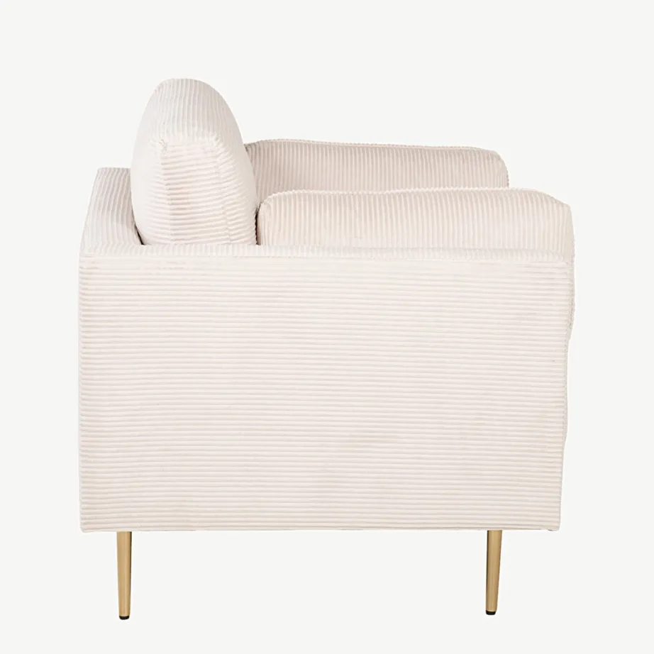 Helebeežist sametist tugitool Boom kuldsete jalgadega, 18046-995 – 7