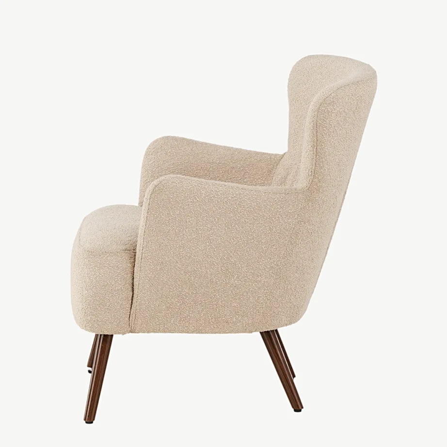 Beež buklee-kangaga tugitool Lincoln, pähklipruunide terasjalgadega, 18048-030 – 7