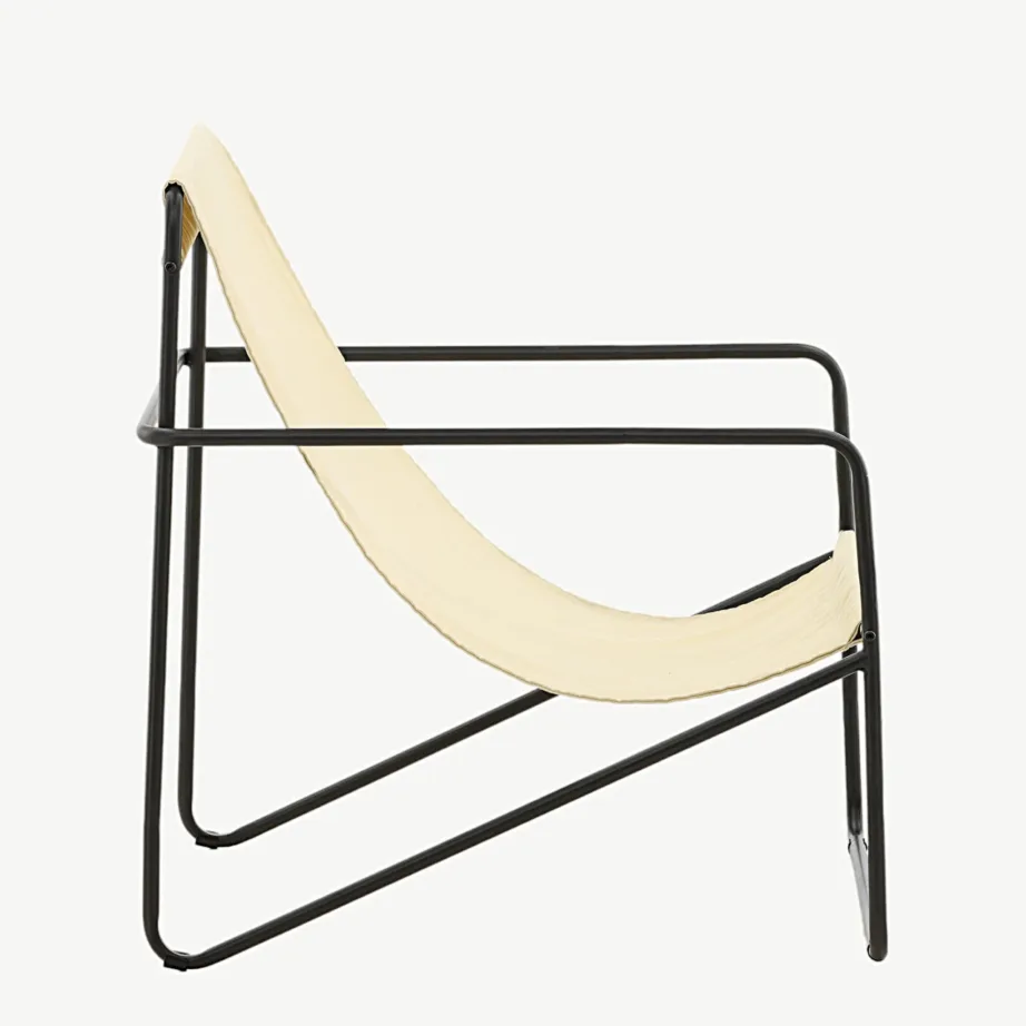 Beež minimalistliku terasraamiga tugitool Vernon, 18048-070 - 2