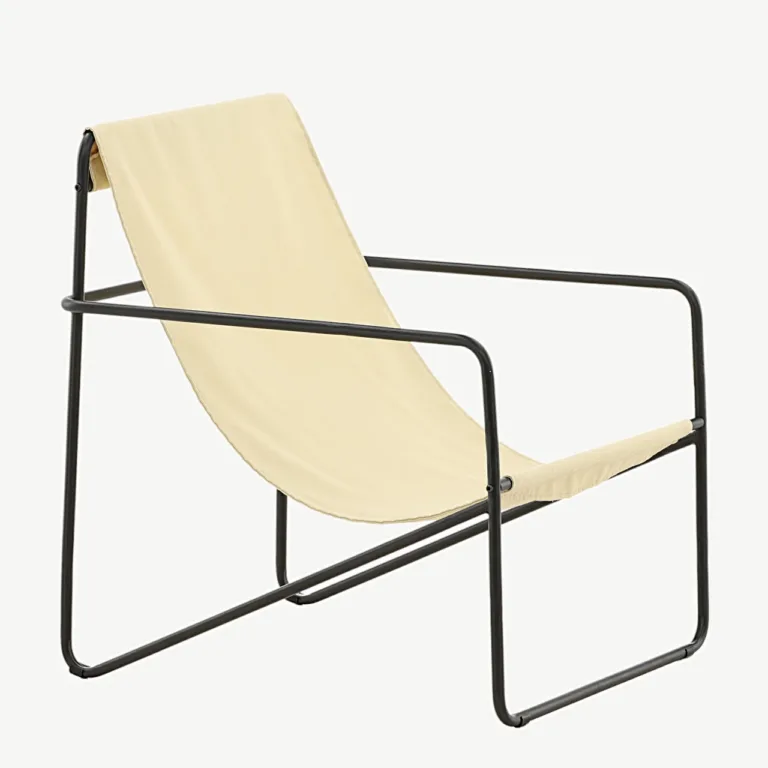 Beež minimalistliku terasraamiga tugitool Vernon - 18048-070