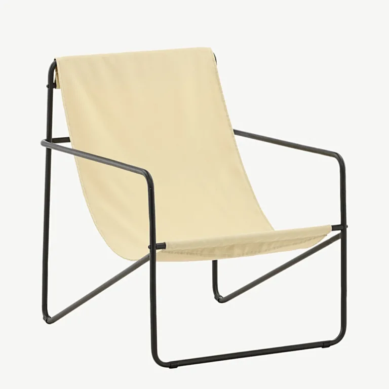 Beež minimalistliku terasraamiga tugitool Vernon - 18048-070