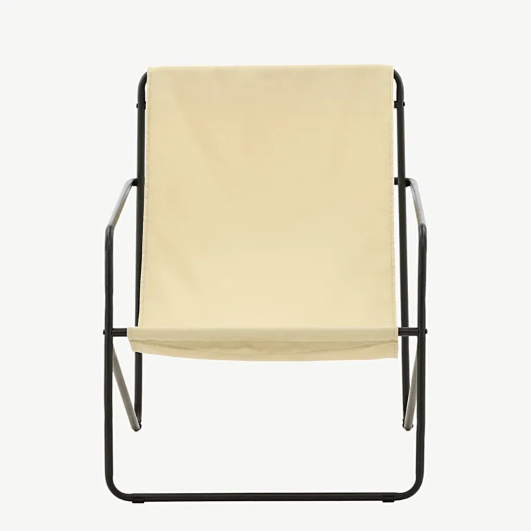 Beež minimalistliku terasraamiga tugitool Vernon - 18048-070
