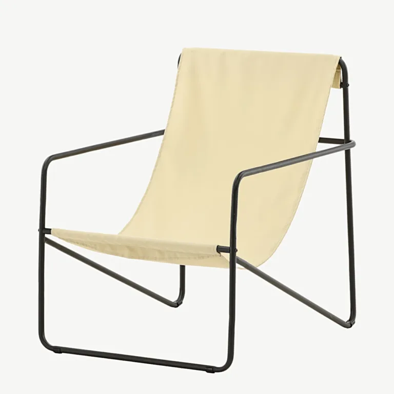 Beež minimalistliku terasraamiga tugitool Vernon - 18048-070